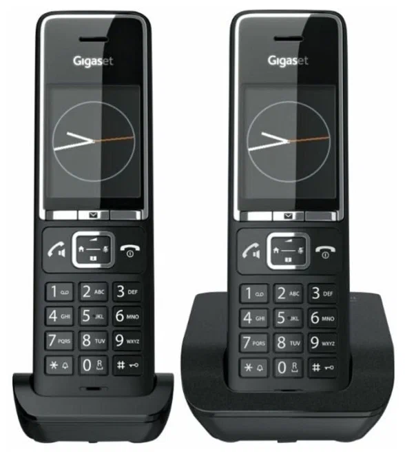 Р/Телефон Dect Gigaset 550 DUO RUS черный (труб. в компл.:2шт) АОН